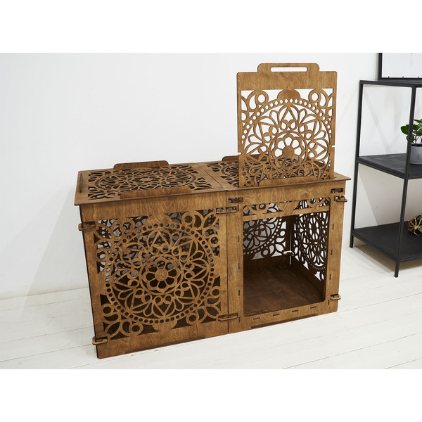 dog-crate-furniture-double-kennel