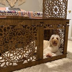 dog crate furniture, custom dog kennel, dog house indoor, wooden dog crate