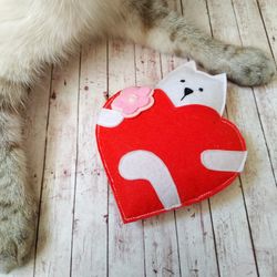 Catnip and Valerian Cat Toy Heart