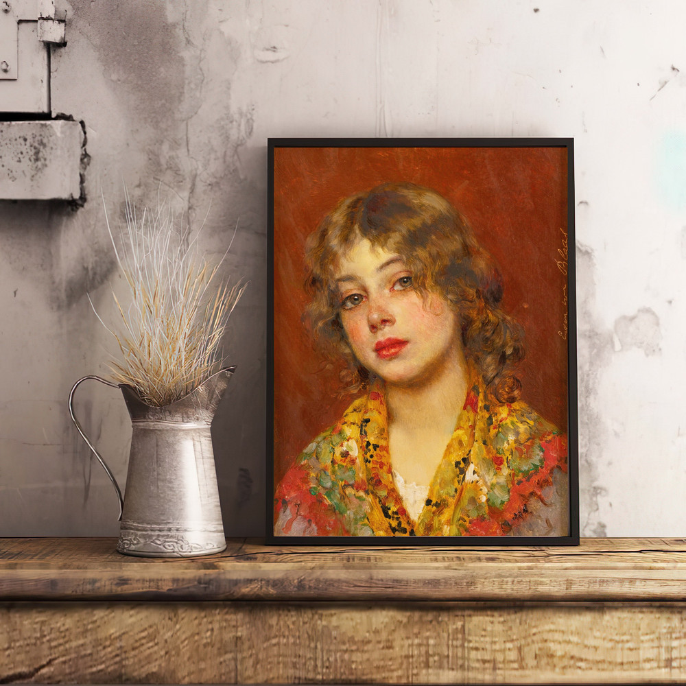 vintage gipsy girl giclee print.jpg