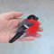 Red bullfinch felt bird brooch for women (5).JPG