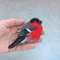 Red bullfinch felt bird brooch for women (6).JPG