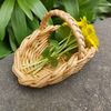 Small wicker flower basket