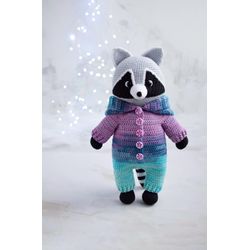 Crochet amigurumi toy Raccoon Handmade toy