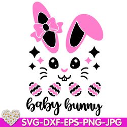 Easter bunny Baby Girl bucket My first Easter Easter Cutie Rabbit digital design Cricut svg dxf eps png ipg pdf cut file