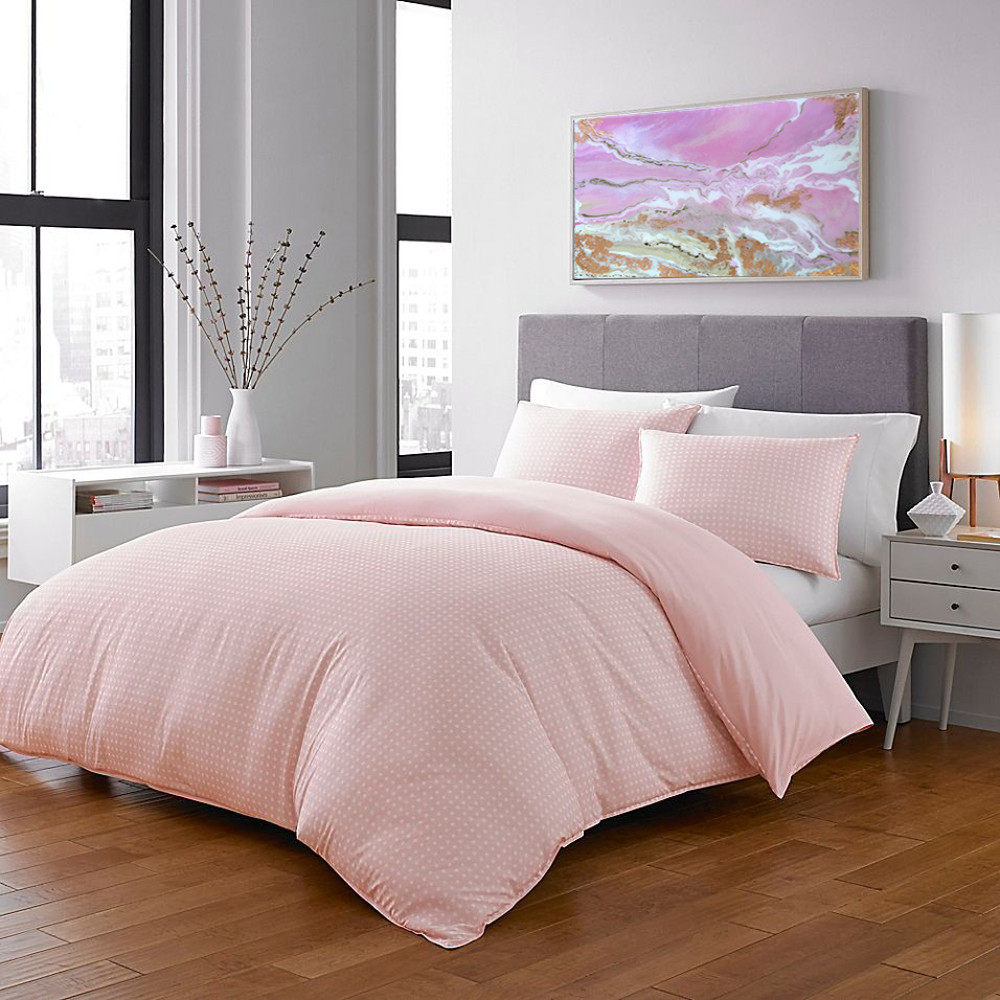 City Scene Penelope Twin Duvet Cover Set In Pastel Pink.jpg
