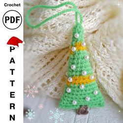 Crochet Pattern Mini Christmas Tree, Very Easy Pattern