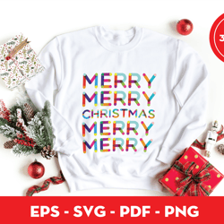 merry merry merry merry christmas colorful