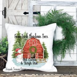 farm fresh christmas trees hot cocoa & sleigh ride