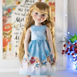 Christmas dress for Ruby Red Fashion Friends doll 14.5 inches, RRFF Christmas set clothes, Christmas costume for dolls