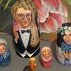 american wedding custom portrait nesting dolls matryoshka