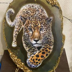 Cheese plate "Golden Jaguar"