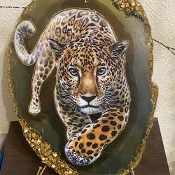 cheese plate "golden jaguar"