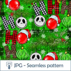 christmas decorations seamless pattern 1jpg file merry christmas digital paper repeating template tree design download