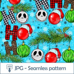 Christmas decorations Seamless pattern 1JPG file Blue Merry Christmas Digital Paper Funny Christmas Tree Design Download