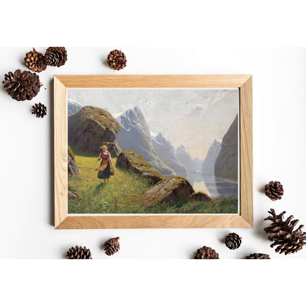 vintage NORWEGIAN fjord wall art print.jpg