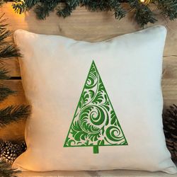 Doodle Christmas Tree embroidery design DIGITAL files for machine embroidery 3 sizes