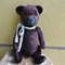 Vintage plush teddy bear brown.JPG