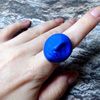 Blue-moon-ring-face-ring-moon-Goddess-ring-Halloween-ring-witchy-moon-ring-Samhein-ring-ultramarine-ring-8
