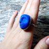 Blue-moon-ring-face-ring-moon-Goddess-ring-Halloween-ring-witchy-moon-ring-Samhein-ring-ultramarine-ring-3