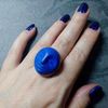 Blue-moon-ring-face-ring-moon-Goddess-ring-Halloween-ring-witchy-moon-ring-Samhein-ring-ultramarine-ring-7