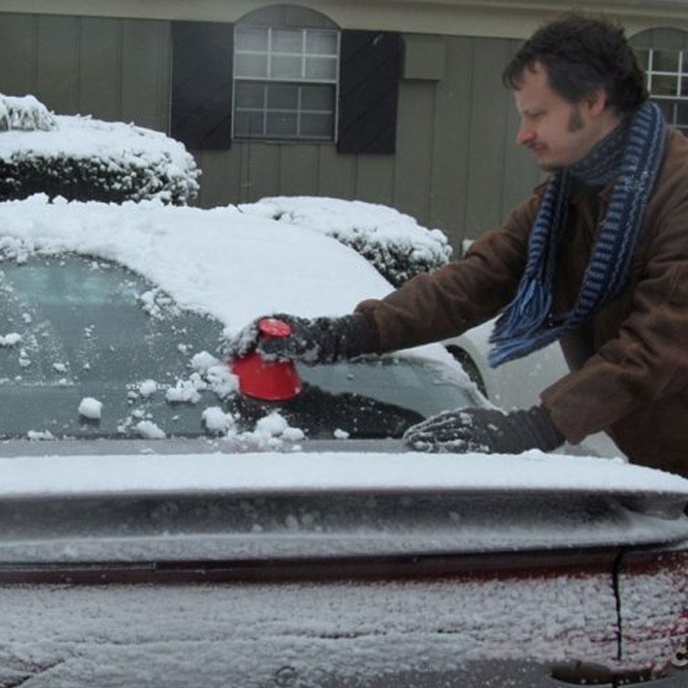 Magical Car Ice Scraper red