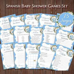 little prince spanish baby shower games, spanish baby games, baby shower, juegos de baby shower, juegos para baby shower