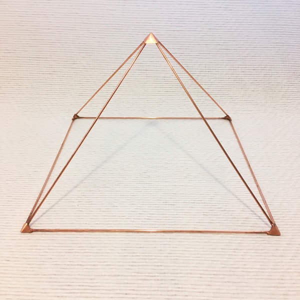 Copper Rods Under Pyramid Crystal Healing Copper Pyramid, High Quality Copper Pyramid - Inspire ...