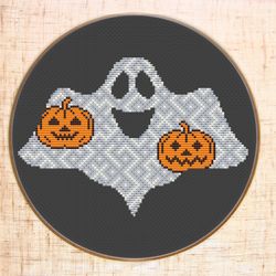halloween cross stitch pattern modern cross stitch ghost embroidery halloween pattern pumpkin cross stitch