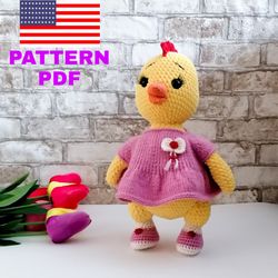 chicken amigurumi pattern\ toy patterns\crochet pattern amigurumi animal pdf\