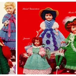 Digital | Vintage Dolls 7-1/2 - 11" Crochet Pattern | Crochet Pattern for American Dolls 7-1/2 - 11" | ENGLISH TEMPLATE