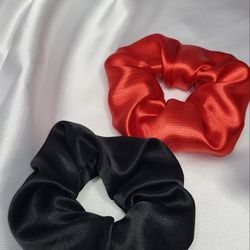 Silky scrunchies for women, handmade