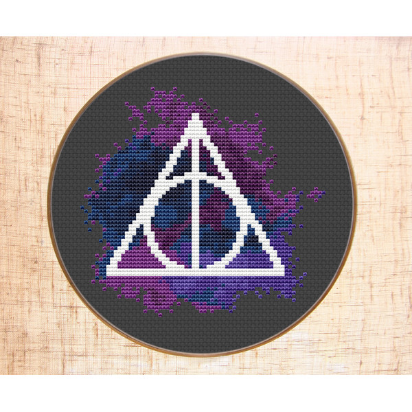 Harry Potter cross stitch pattern Modern cross stitch Deathl - Inspire  Uplift