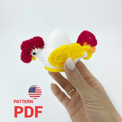 Chicken Egg Holder Cosy Easter Spring Amigurumi PDF Crochet Pattern