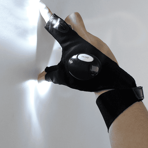 LED Flashlight Waterproof Gloves