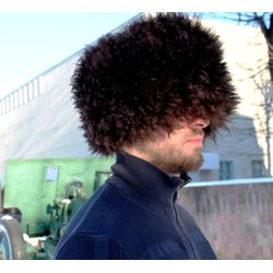 Russian Military FUR sheep Hat PAPAHA Kubanka Kuban Cossack