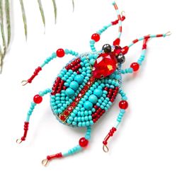 Beaded insect brooch, insect pin, mooth brooch, butterfly brooch, bug pin, bee brooch, bug brooch, insects, madam toto