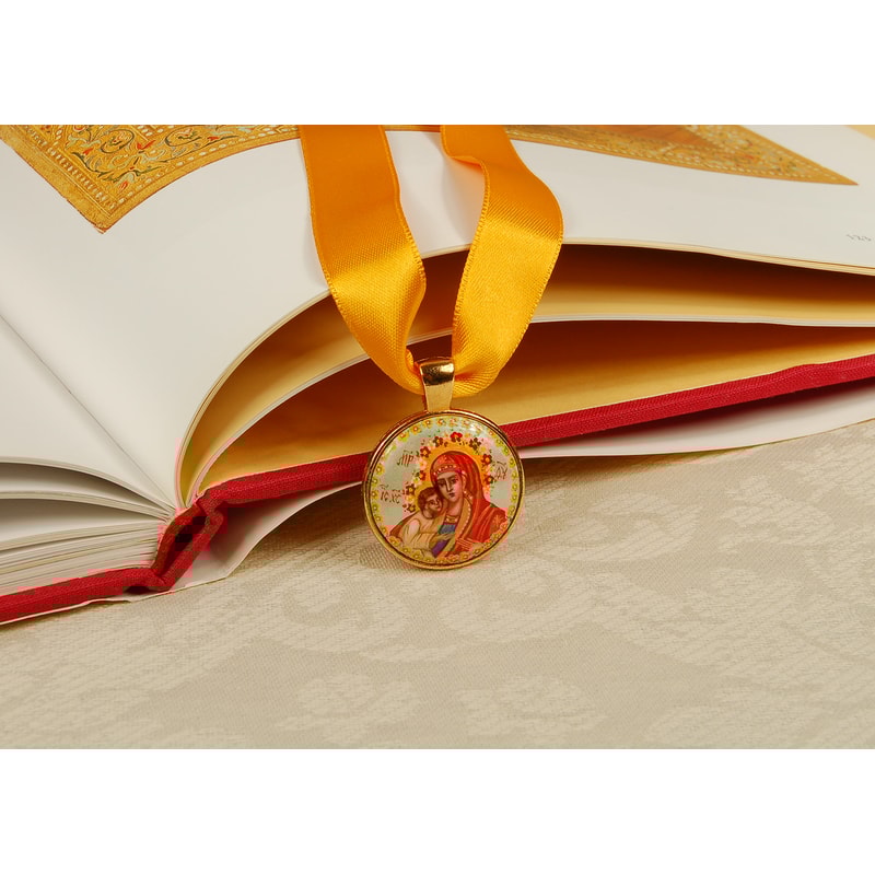 icon pendant hand-painted