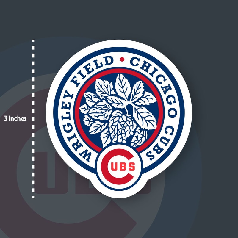 Cubs Sticker Box Chicago Cubs MLB Team Logo Decal Set Of 4 by 3 inches Sticke | Inspire ...