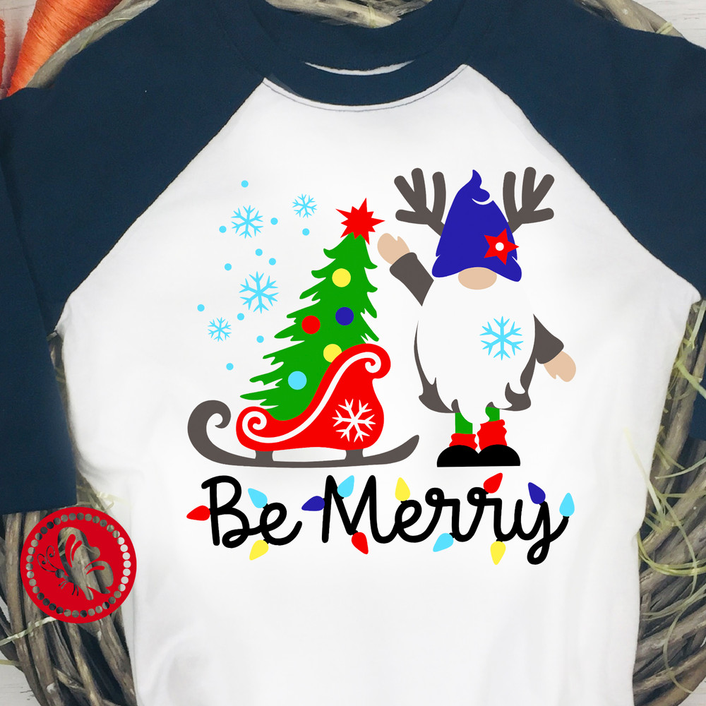 Be merry Gnome Tree clipart.jpg