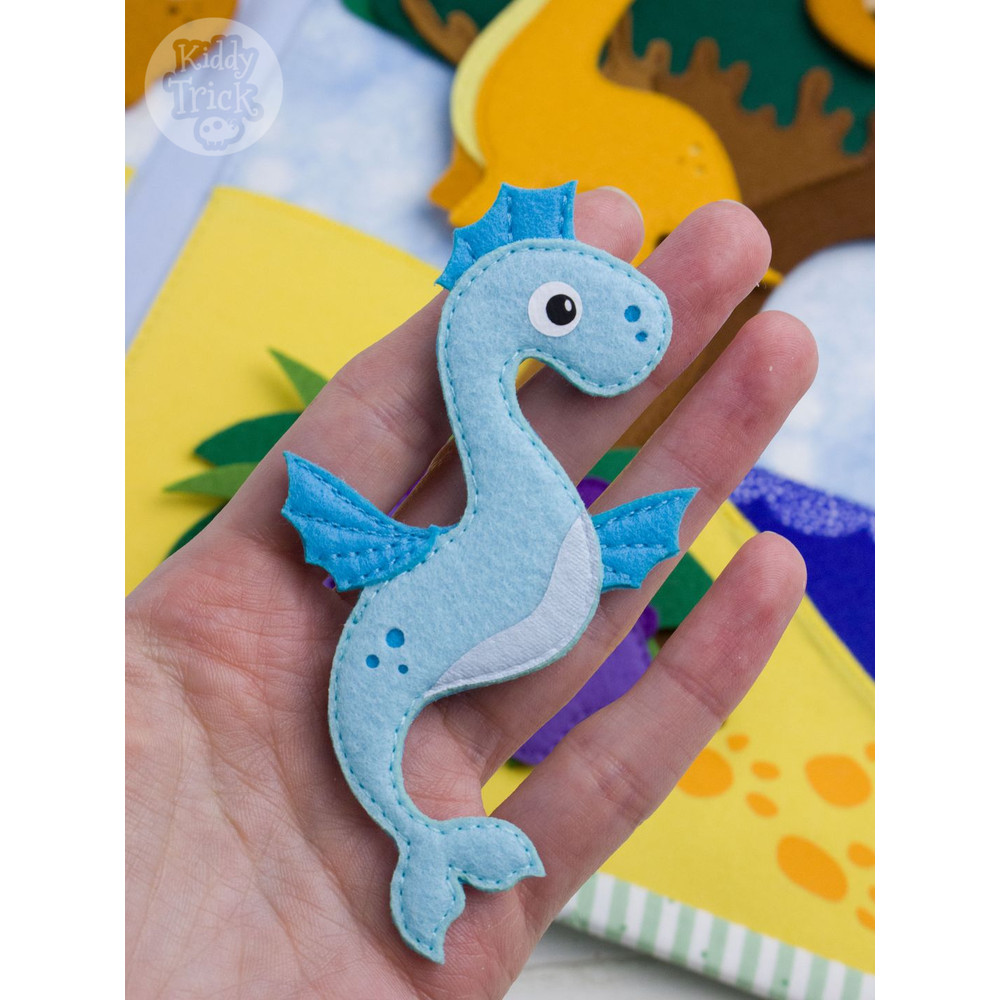 sea dinosaur from felt