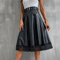 Faux PU Leather High Waist Lace Hem Belted A-Line Flared Midi Skirt (2).jpg