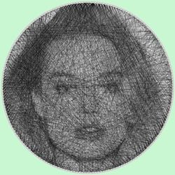 string art portrait, string art portrait from photo, digital portrait, diy unique gift, string art template, free sketch