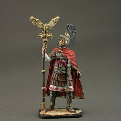 Collectible tin toy soldier 54 mm Painted Historical Miniature Ancient Rome. Carausius. Britain, 286-293