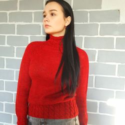 Red Alpaca sweater