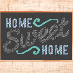 home sweet home cross stitch pattern modern cross stitch diy housewarming xstitch quote embroidery easy cross stitch pdf