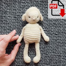 Lamb knitting pattern. English and Russian PDF.