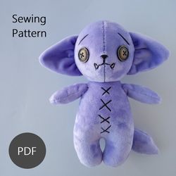Creepy Cute Plush Toy PDF Sewing Pattern And Tutorial
