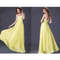 Sleeveless yellow evening dress, sparkling sequins womens dress.jpg