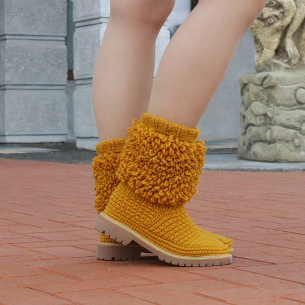crochet boots ugg knitted snow 1.jpg